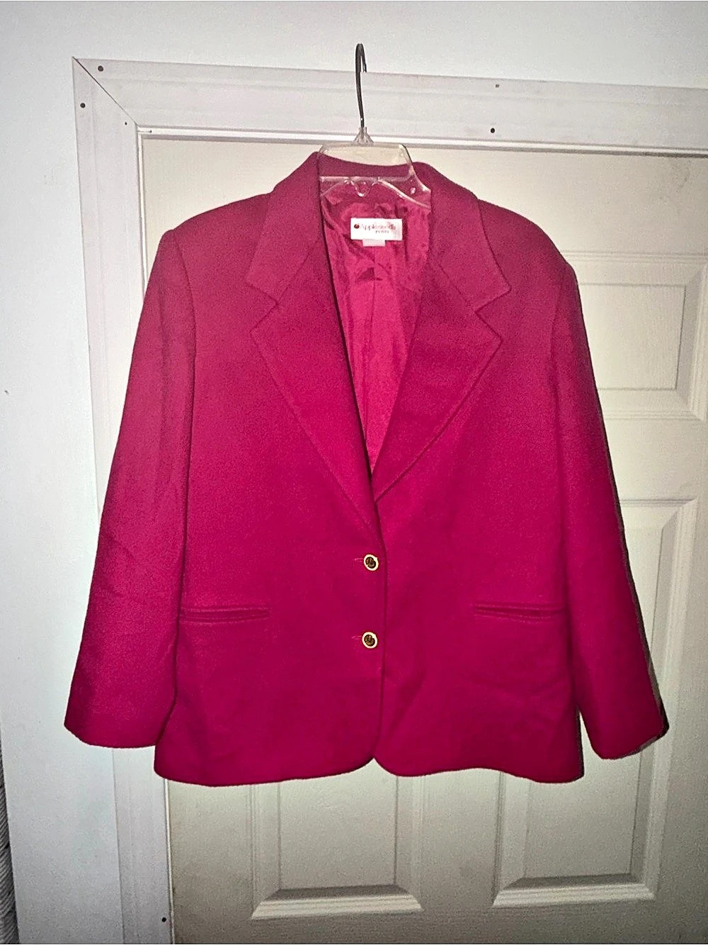 Wool , Nylon, Cashmere Appleseed's Women's Pink Blazer Petite 10